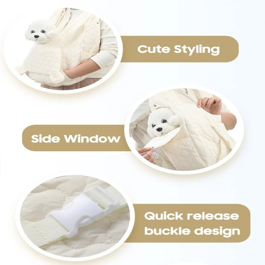 Dog Carrier Cat Backpack Extra Large Capacity Pet Chest Bag Dog and Cat Outdoor Bag Waterproof and Wind Resistant Portable