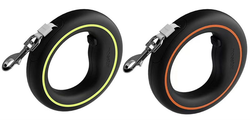 Moestar UFO Retractable Leash 2 Lite Metal Buckle Anti-Slip Handle One-handed Brake Pause Lock Leash for Small & Medium Size Dog