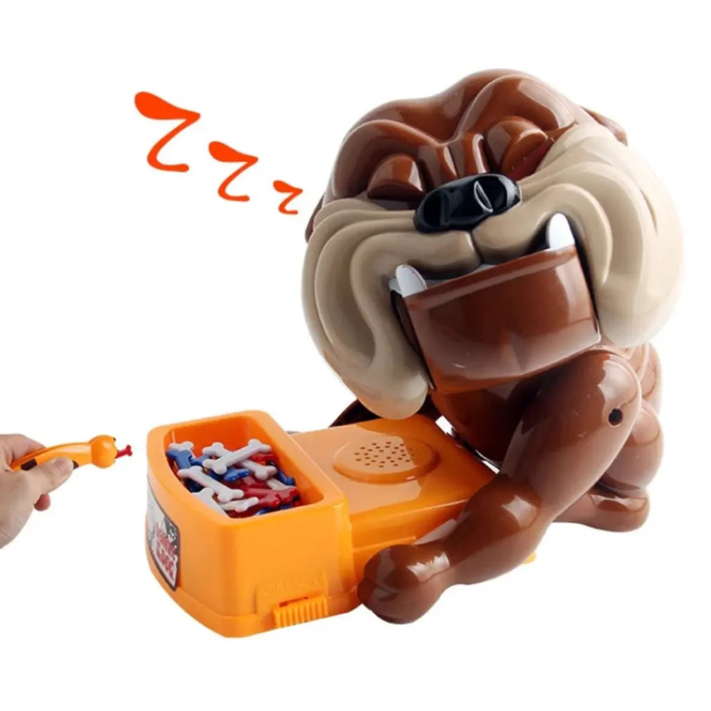 Funny Tricky Toys Bad Dog Chew Bone Action Games Biting Wake Dog Parents Interactive Toys Party Family Game Kids Xmas Gift