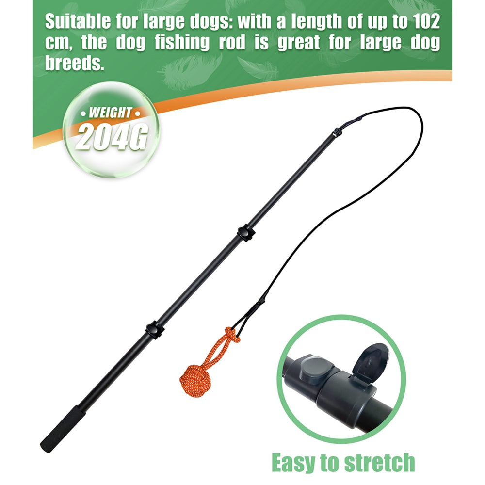 Dog Teeth Grinding Toy Bite-resistant Durable with Plush Refill Dog Toy Retractable Pole Dog Chew Toy Interactive Pet Toys