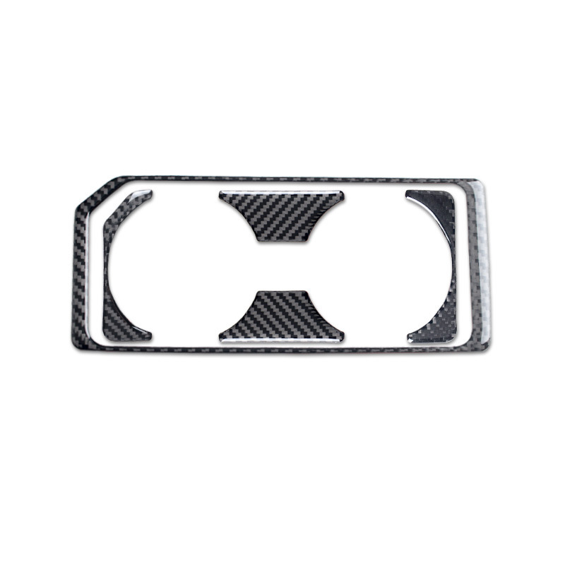Carbon-Fiber Cup Holder Frame Trim for Ford F-150 / Raptor (Front Row) photo 4