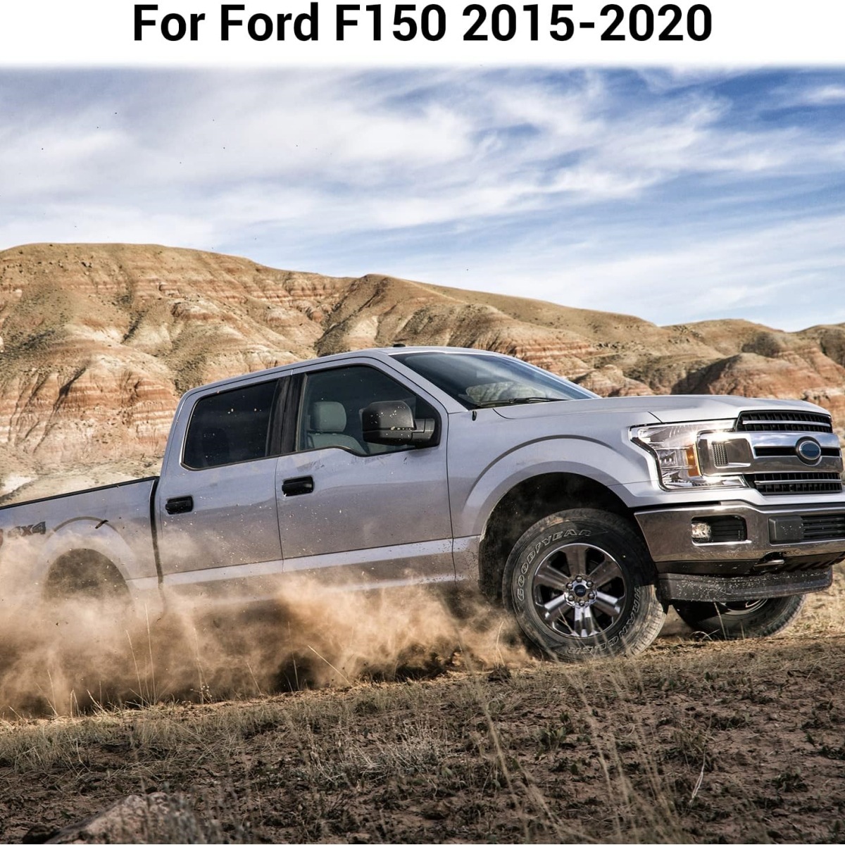 Carbon-Fiber Style ABS Door Handle Covers for Ford F-150 2015-2020 photo 4