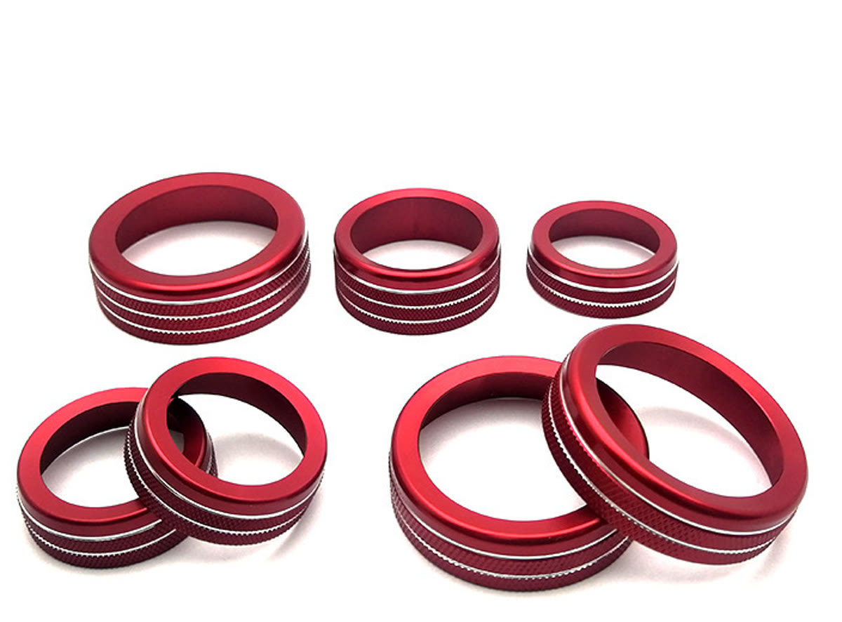AC & Audio Knob Ring Covers for Ford F-150 / Raptor 2015-2024 photo 6