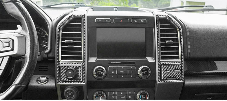 Carbon-Fiber Dash & Vent Trim Kit for Ford F-150 2015-2021