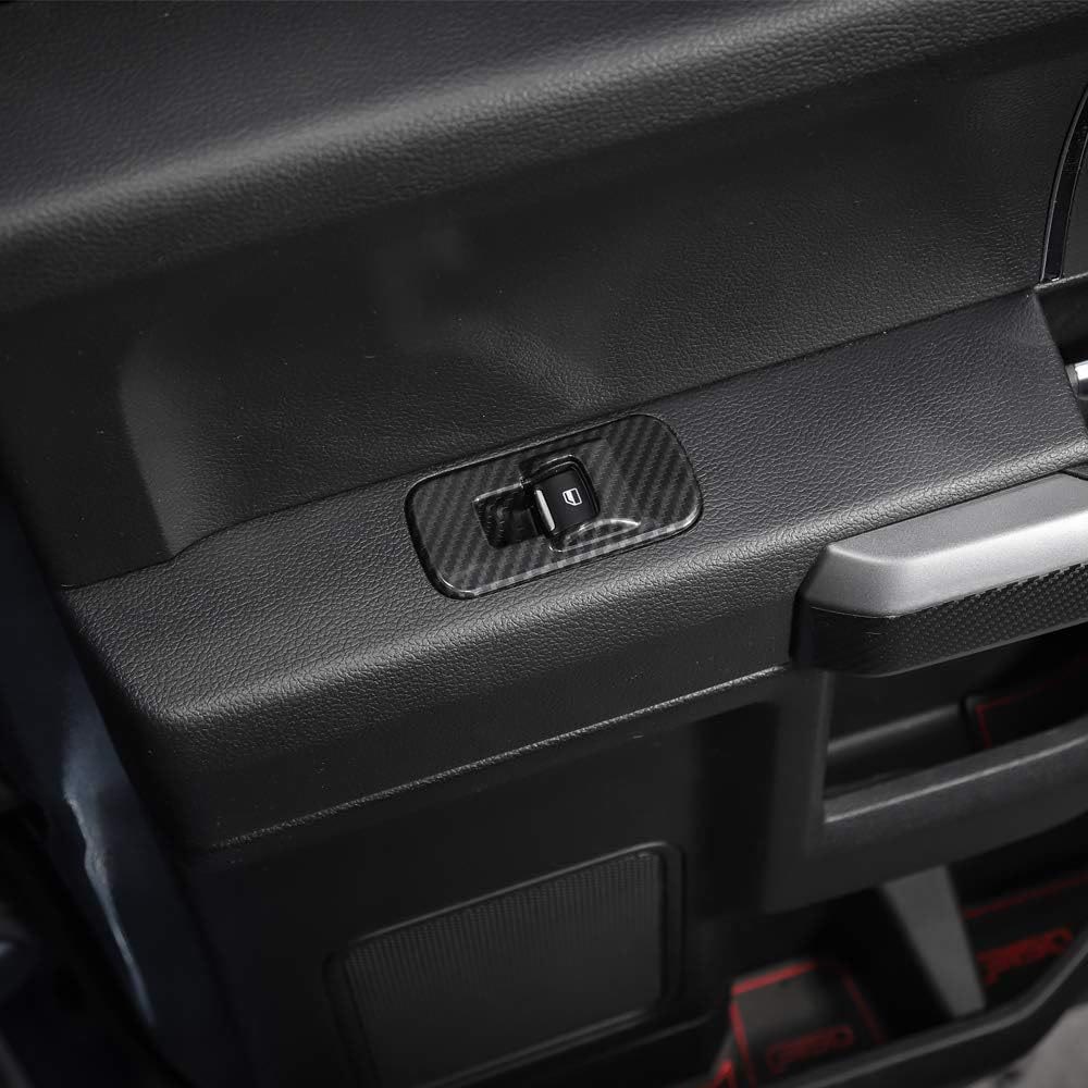 Carbon-Fiber Window Switch Panel Covers for Ford F-150 2015-2019 photo 2