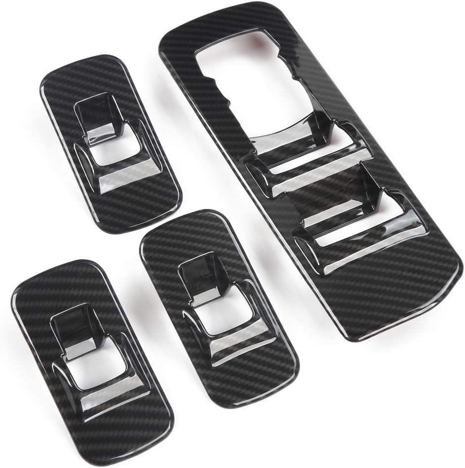 Carbon-Fiber Window Switch Panel Covers for Ford F-150 2015-2019 photo 5