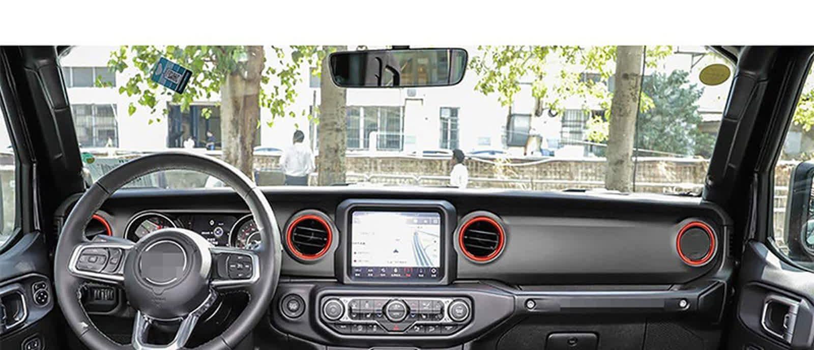 AC Vent Trim Ring Covers for Jeep Wrangler JL & JLU 2018-2023 photo 3