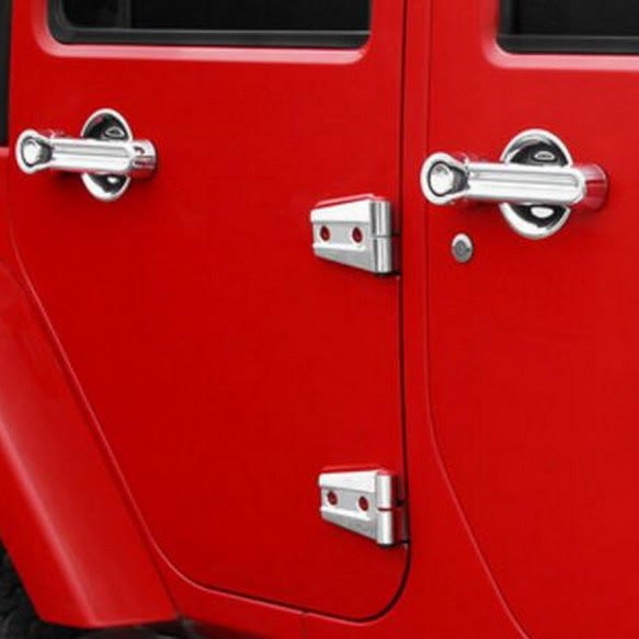 Chrome Door Handle Cover Trim for Jeep Wrangler JL / JLU (4 pcs) photo 2