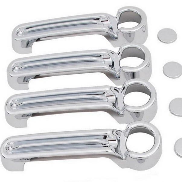 Chrome Door Handle Cover Trim for Jeep Wrangler JL / JLU (4 pcs) photo 5