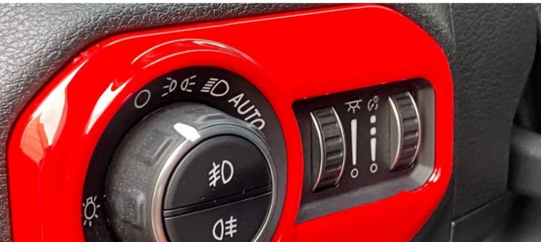 Headlight Switch Knob Trim Cover for Jeep Wrangler JL / JLU 