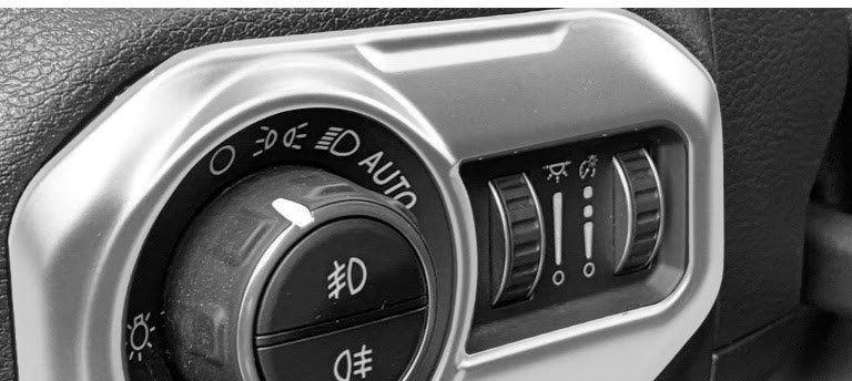 Headlight Switch Knob Trim Cover for Jeep Wrangler JL / JLU 2018-2023 photo 3