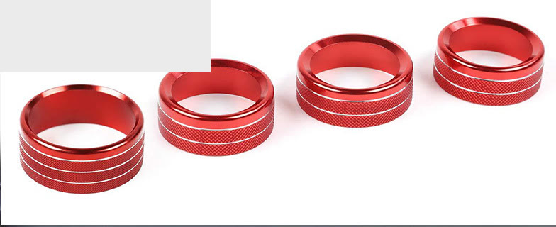 AC & CD Knob Ring Trim Covers for Jeep Wrangler JL / JLU 201