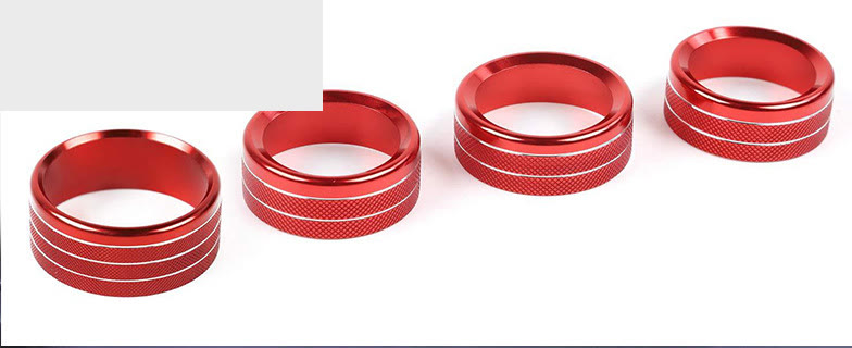 AC & CD Knob Ring Trim Covers for Jeep Wrangler JL / JLU 2018-2022 photo 2
