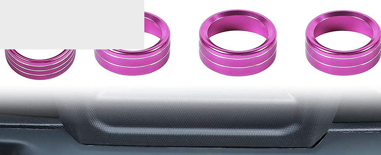 AC & CD Knob Ring Trim Covers for Jeep Wrangler JL / JLU 2018-2022 photo 3