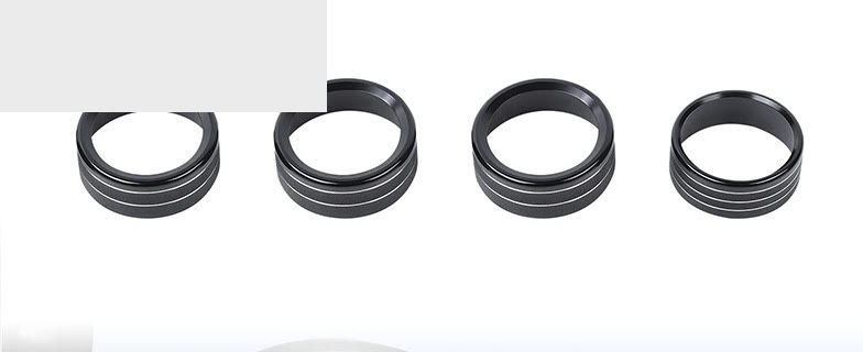 AC & CD Knob Ring Trim Covers for Jeep Wrangler JL / JLU 2018-2022 photo 4