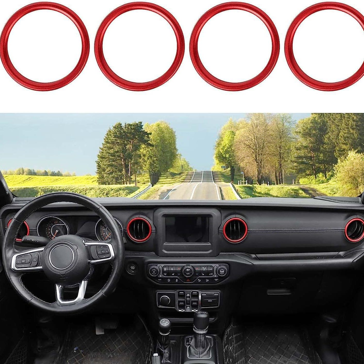 Centre Vent Trim Overlay for Jeep Wrangler JL / JLU 2018-202